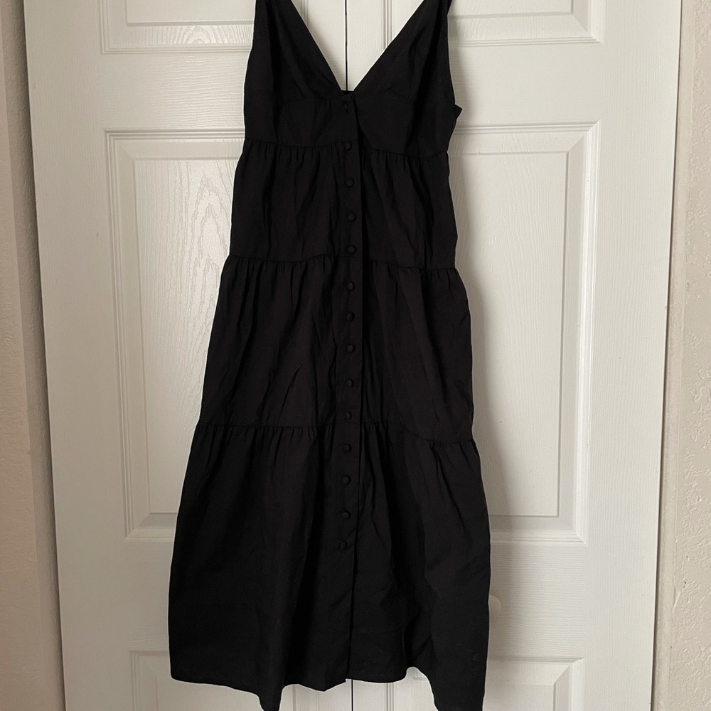 Tiered button down dress